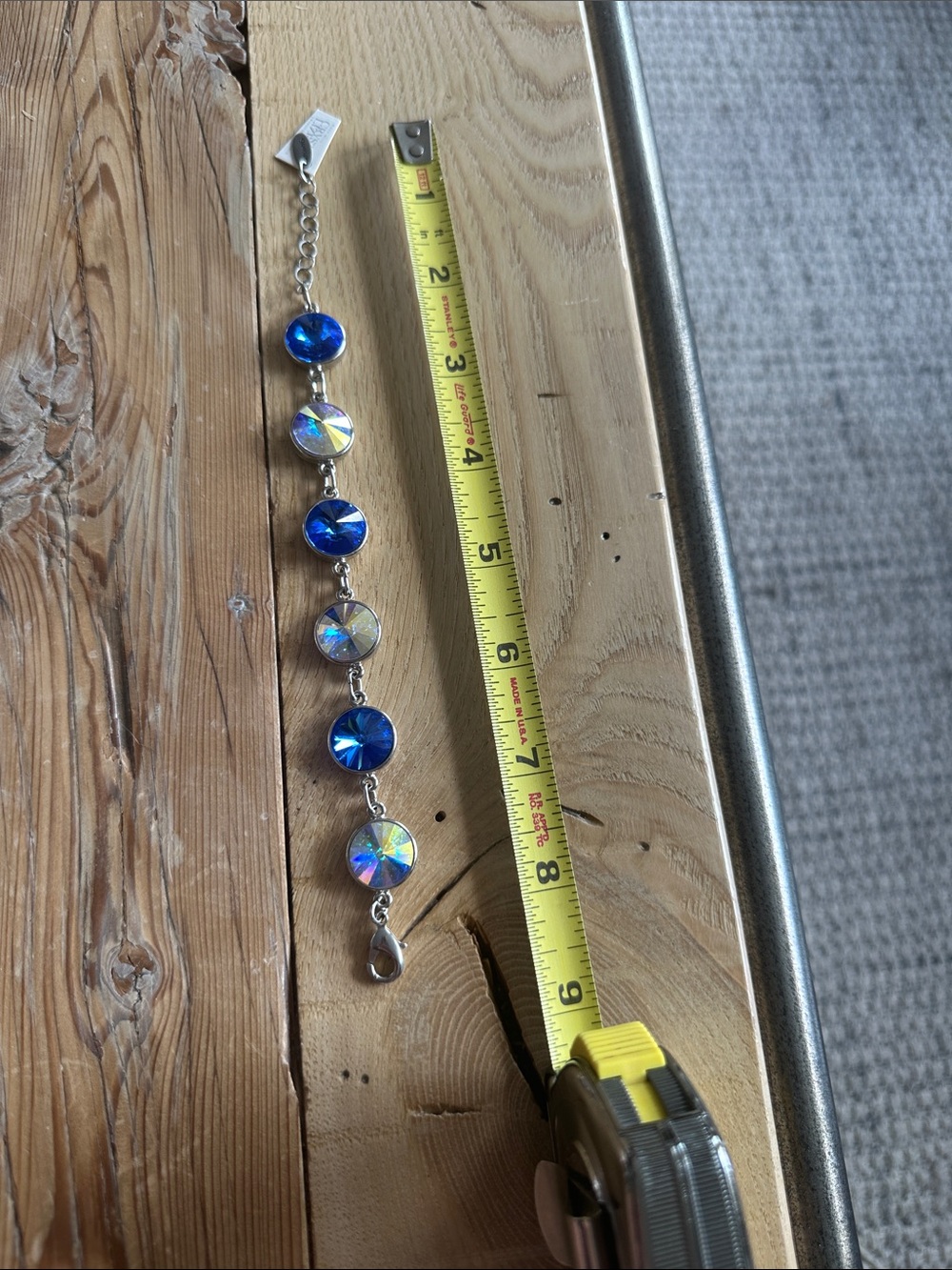 Swarovski Crystal Sapphire & Crystal AB Crystal Bracelet by Atlantis Berlin🧜♀️ - Picture 6 of 10